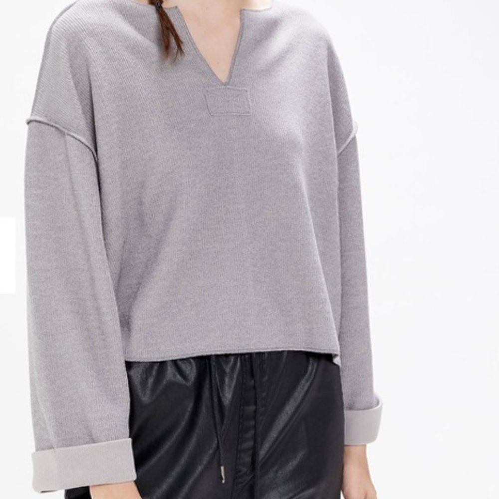 UO Jax Inside Out Notch Neck Top